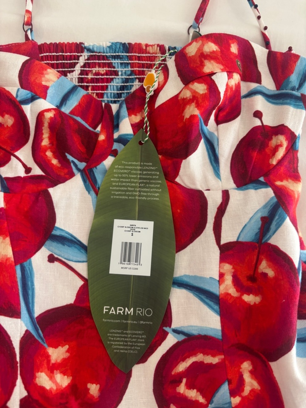 FARM Rio Cherry Blossom Midi Dress - Picture 11 of 13